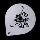 Maxbell 10 Inch Patterned Cake Stencil Printing Template Bake Mold white Bells