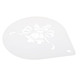 Maxbell 10 Inch Patterned Cake Stencil Printing Template Bake Mold white Bells