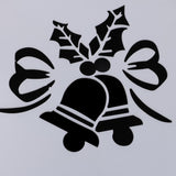 Maxbell 10 Inch Patterned Cake Stencil Printing Template Bake Mold white Bells