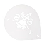 Maxbell 10 Inch Patterned Cake Stencil Printing Template Bake Mold white Bells