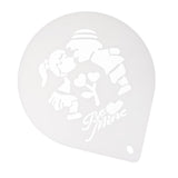 Maxbell 10 Inch Patterned Cake Stencil Printing Template Bake Mold white Kids Kiss