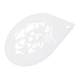 Maxbell 10 Inch Patterned Cake Stencil Printing Template Bake Mold white Kids Kiss