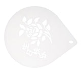 Maxbell 10 Inch Patterned Cake Stencil Printing Template Bake Mold white Flower