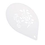 Maxbell 10 Inch Patterned Cake Stencil Printing Template Bake Mold white Flower