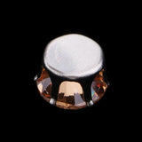Maxbell 5x Faux Rhinestone Zircon Buttons Flat Back Embellishment DIY Jewelry Making