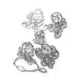 Maxbell Transparent Silicone Clear Stamps DIY Scrapbooking Cards angel