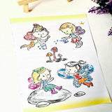Maxbell Transparent Silicone Clear Stamps DIY Scrapbooking Cards angel