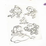 Maxbell Transparent Silicone Clear Stamps DIY Scrapbooking Cards angel