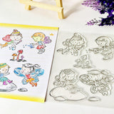 Maxbell Transparent Silicone Clear Stamps DIY Scrapbooking Cards angel