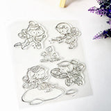 Maxbell Transparent Silicone Clear Stamps DIY Scrapbooking Cards angel