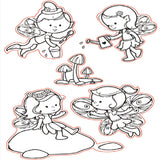Maxbell Transparent Silicone Clear Stamps DIY Scrapbooking Cards angel