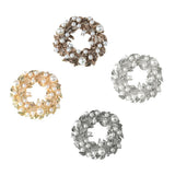 Maxbell 4 Pieces Alloy Rhinestone Flatback Buttons for DIY Craft Garland 4.2x4.3cm