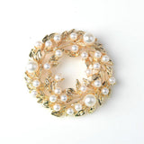 Maxbell 4 Pieces Alloy Rhinestone Flatback Buttons for DIY Craft Garland 4.2x4.3cm