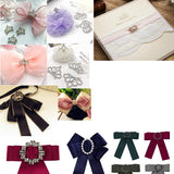 Maxbell 4 Pieces Alloy Rhinestone Flatback Buttons for DIY Craft Garland 4.2x4.3cm