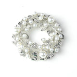 Maxbell 4 Pieces Alloy Rhinestone Flatback Buttons for DIY Craft Garland 4.2x4.3cm