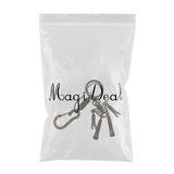 Maxbell Skeleton Pendant Spring Coil Snap Hook Carabiner Keychains Keyring bronze