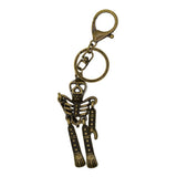 Maxbell Skeleton Skull  Pendant  Lobster Swirl Carabiner Keychains Keyring bronze