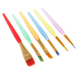 Maxbell 6 x Multi-size Artist Painting Drawing Brush kit for Watercolor Oil Painting