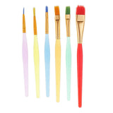 Maxbell 6 x Multi-size Artist Painting Drawing Brush kit for Watercolor Oil Painting