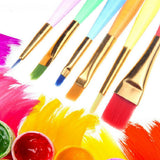Maxbell 6 x Multi-size Artist Painting Drawing Brush kit for Watercolor Oil Painting
