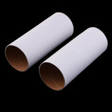 Maxbell 2Pcs White Kraft Arts and Craft Paper Tube for DIY Kids Drawing Height 150mm