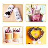 Maxbell 2Pcs White Kraft Arts and Craft Paper Tube for DIY Kids Drawing Height 150mm
