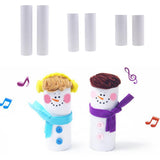 Maxbell 2Pcs White Kraft Arts and Craft Paper Tube for DIY Kids Drawing Height 150mm