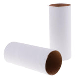 Maxbell 2Pcs White Kraft Arts and Craft Paper Tube for DIY Kids Drawing Height 150mm