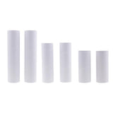 Maxbell 2Pcs White Kraft Arts and Craft Paper Tube for DIY Kids Drawing Height 150mm