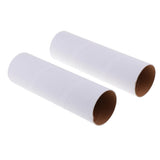 Maxbell 2Pcs White Kraft Arts and Craft Paper Tube for DIY Kids Drawing Height 200mm