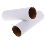 Maxbell 2Pcs White Kraft Arts and Craft Paper Tube for DIY Kids Drawing Height 200mm