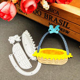 Maxbell 1 Piece Fruit Basket Shape Cutting Dies Embossing Die Cutter Handmade Crafts