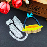 Maxbell 1 Piece Fruit Basket Shape Cutting Dies Embossing Die Cutter Handmade Crafts