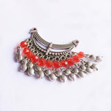 Maxbell Women Alloy Necklace Statement Bib Pendant Charm Choker Jeweley Making  Red