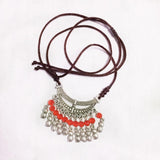 Maxbell Women Alloy Necklace Statement Bib Pendant Charm Choker Jeweley Making  Red