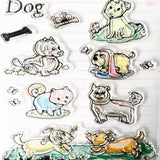 Maxbell Clear Silicone Rubber Stamp for DIY Scrapbook Album Card Making Dog