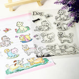 Maxbell Clear Silicone Rubber Stamp for DIY Scrapbook Album Card Making Dog