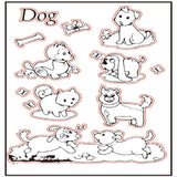 Maxbell Clear Silicone Rubber Stamp for DIY Scrapbook Album Card Making Dog