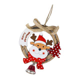 Maxbell 1 Pack Christmas Tree Bell Pendant Christmas Closet Wooden Decor Elk