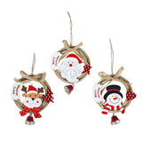 Maxbell 1 Pack Christmas Tree Bell Pendant Christmas Closet Wooden Decor Elk