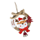 Maxbell 1 Pack Christmas Tree Bell Pendant Christmas Closet Wooden Decor Elk
