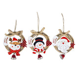 Maxbell 1 Pack Christmas Tree Bell Pendant Christmas Closet Wooden Decor Elk