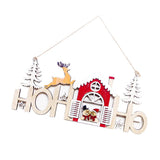 Maxbell Wooden Christmas Decoration Holiday Party Home Hanging Ornament Snowman