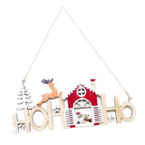 Maxbell Wooden Christmas Decoration Holiday Party Home Hanging Ornament Santa Clause