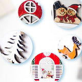 Maxbell Wooden Christmas Decoration Holiday Party Home Hanging Ornament Santa Clause
