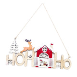 Maxbell Wooden Christmas Decoration Holiday Party Home Hanging Ornament Santa Clause