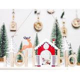 Maxbell Wooden Christmas Decoration Holiday Party Home Hanging Ornament Santa Clause