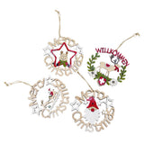 Maxbell Wooden Christmas Tree Decoration Hanging Ornaments 130x125mm Elk