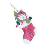 Maxbell Wooden Christmas Tree Ornaments Decoration Craft 150x75mm Christmas stocking
