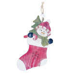 Maxbell Wooden Christmas Tree Ornaments Decoration Craft 150x75mm Christmas stocking